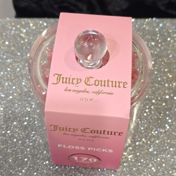 Juicy Couture Home Acrylic Beauty Organizer w/ Pink Floss Picks - Picture 6 of 8